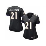 Women's Nike Baltimore Ravens #21 Tony Jefferson Black Alternate Stitched NFL New Elite Jersey