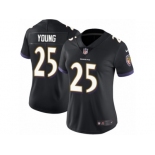 Women's Nike Baltimore Ravens #25 Tavon Young Vapor Untouchable Limited Black Alternate NFL Jersey