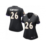 Women's Nike Baltimore Ravens #26 Marlon Humphrey Limited Black Alternate NFL Jersey