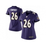 Women's Nike Baltimore Ravens #26 Marlon Humphrey Limited Purple Team Color NFL Jersey