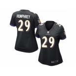 Women's Nike Baltimore Ravens #29 Marlon Humphrey Game Black Alternate NFL Jersey