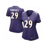 Women's Nike Baltimore Ravens #29 Marlon Humphrey Game Purple Team Color NFL Jersey