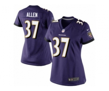 Women's Nike Baltimore Ravens #37 Javorius Allen Limited Purple Team Color NFL Jersey