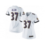 Women's Nike Baltimore Ravens #37 Javorius Allen Limited White NFL Jersey