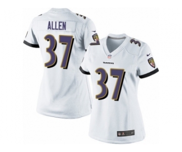 Women's Nike Baltimore Ravens #37 Javorius Allen Limited White NFL Jersey