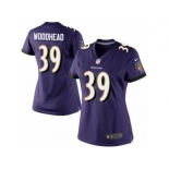 Women's Nike Baltimore Ravens #39 Danny Woodhead Limited Purple Team Color NFL Jersey