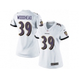 Women's Nike Baltimore Ravens #39 Danny Woodhead Limited White NFL Jersey