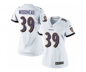 Women's Nike Baltimore Ravens #39 Danny Woodhead Limited White NFL Jersey