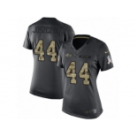 Women's Nike Baltimore Ravens #44 Kyle Juszczyk Limited Black 2016 Salute to Service NFL Jersey