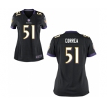 Women's Nike Baltimore Ravens #51 Kamalei Correa Black Alternate NFL JerseyWomen's Nike Baltimore Ravens #51 Kamalei Correa Black Alternate NFL Jersey