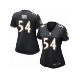 Women's Nike Baltimore Ravens #54 Zach Orr Limited Black Alternate NFL Jersey