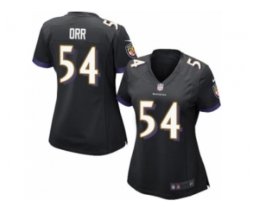 Women's Nike Baltimore Ravens #54 Zach Orr Limited Black Alternate NFL Jersey