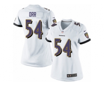 Women's Nike Baltimore Ravens #54 Zach Orr Limited White NFL Jersey