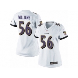 Women's Nike Baltimore Ravens #56 Tim Williams Limited White NFL Jersey