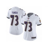 Women's Nike Baltimore Ravens #73 Marshal Yanda Vapor Untouchable Limited White NFL Jersey