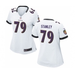 Women's Nike Baltimore Ravens #79 Ronnie Stanley White NFL Jersey