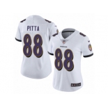 Women's Nike Baltimore Ravens #88 Dennis Pitta Vapor Untouchable Limited White NFL Jersey