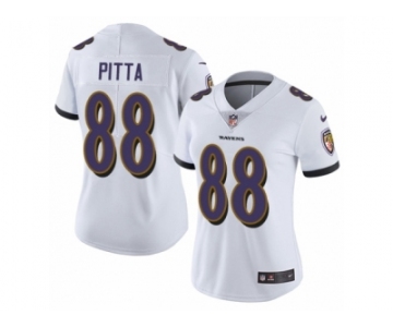 Women's Nike Baltimore Ravens #88 Dennis Pitta Vapor Untouchable Limited White NFL Jersey