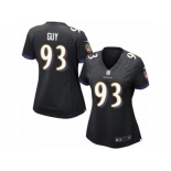 Women's Nike Baltimore Ravens #93 Lawrence Guy Limited Black Alternate NFL Jersey