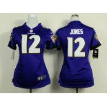 nike women nfl jerseys baltimore ravens #12 jones purple[nike]