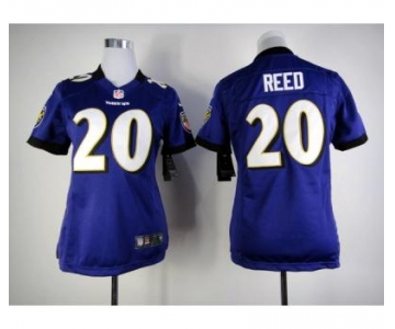 nike women nfl jerseys baltimore ravens #20 reed purple[nike]