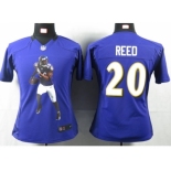 nike women nfl jerseys baltimore ravens #20 reed purple[portrait fashion]