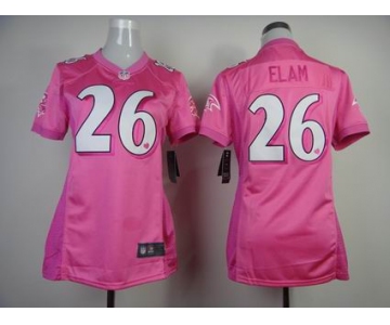 nike women nfl jerseys baltimore ravens #26 elam pink[2012 nike love] [elam]