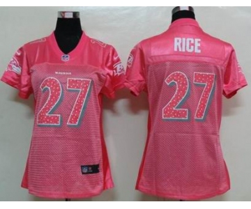 nike women nfl jerseys baltimore ravens #27 ray rice pink[2012 new]