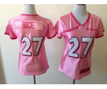 nike women nfl jerseys baltimore ravens #27 ray rice pink[2012 nike love]