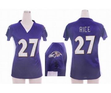 nike women nfl jerseys baltimore ravens #27 ray rice purple[draft him ii top]