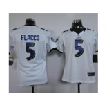 nike women nfl jerseys baltimore ravens #5 flacco white[nike]