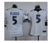 nike women nfl jerseys baltimore ravens #5 flacco white[nike]