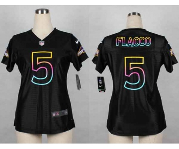 nike women nfl jerseys baltimore ravens #5 joe flacco black[nike fashion]