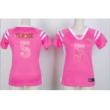 nike women nfl jerseys baltimore ravens #5 joe flacco pink[fashion Rhinestone sequins]