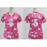 nike women nfl jerseys baltimore ravens #5 joe flacco pink[fashion camo]