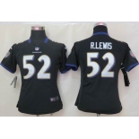 nike women nfl jerseys baltimore ravens #52 r.lewis black[nike]