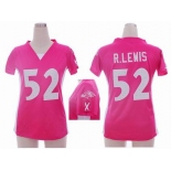 nike women nfl jerseys baltimore ravens #52 r.lewis pink[draft him ii top]