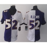 nike women nfl jerseys baltimore ravens #52 r.lewis purple-white[nike split]