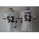 nike women nfl jerseys baltimore ravens #52 r.lewis white[nike limited]