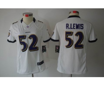 nike women nfl jerseys baltimore ravens #52 r.lewis white[nike limited]