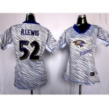 nike women nfl jerseys baltimore ravens #52 r.lewis[fem fan zebra]