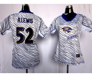 nike women nfl jerseys baltimore ravens #52 r.lewis[fem fan zebra]