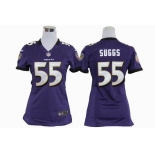 nike women nfl jerseys baltimore ravens #55 suggs purple[nike]