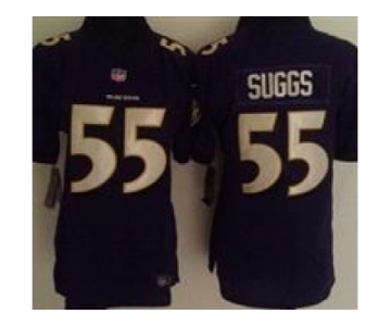 nike women nfl jerseys baltimore ravens #55 suggs purple[nike]