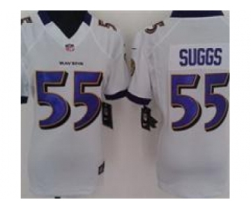 nike women nfl jerseys baltimore ravens #55 suggs white[nike]