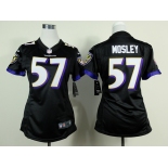 nike women nfl jerseys baltimore ravens #57 mosley black[nike]