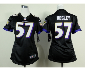 nike women nfl jerseys baltimore ravens #57 mosley black[nike]