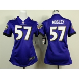 nike women nfl jerseys baltimore ravens #57 mosley purple[nike]