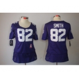 nike women nfl jerseys baltimore ravens #82 smith purple[breast cancer awareness]