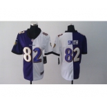 nike women nfl jerseys baltimore ravens #82 smith white-purple [nike split]